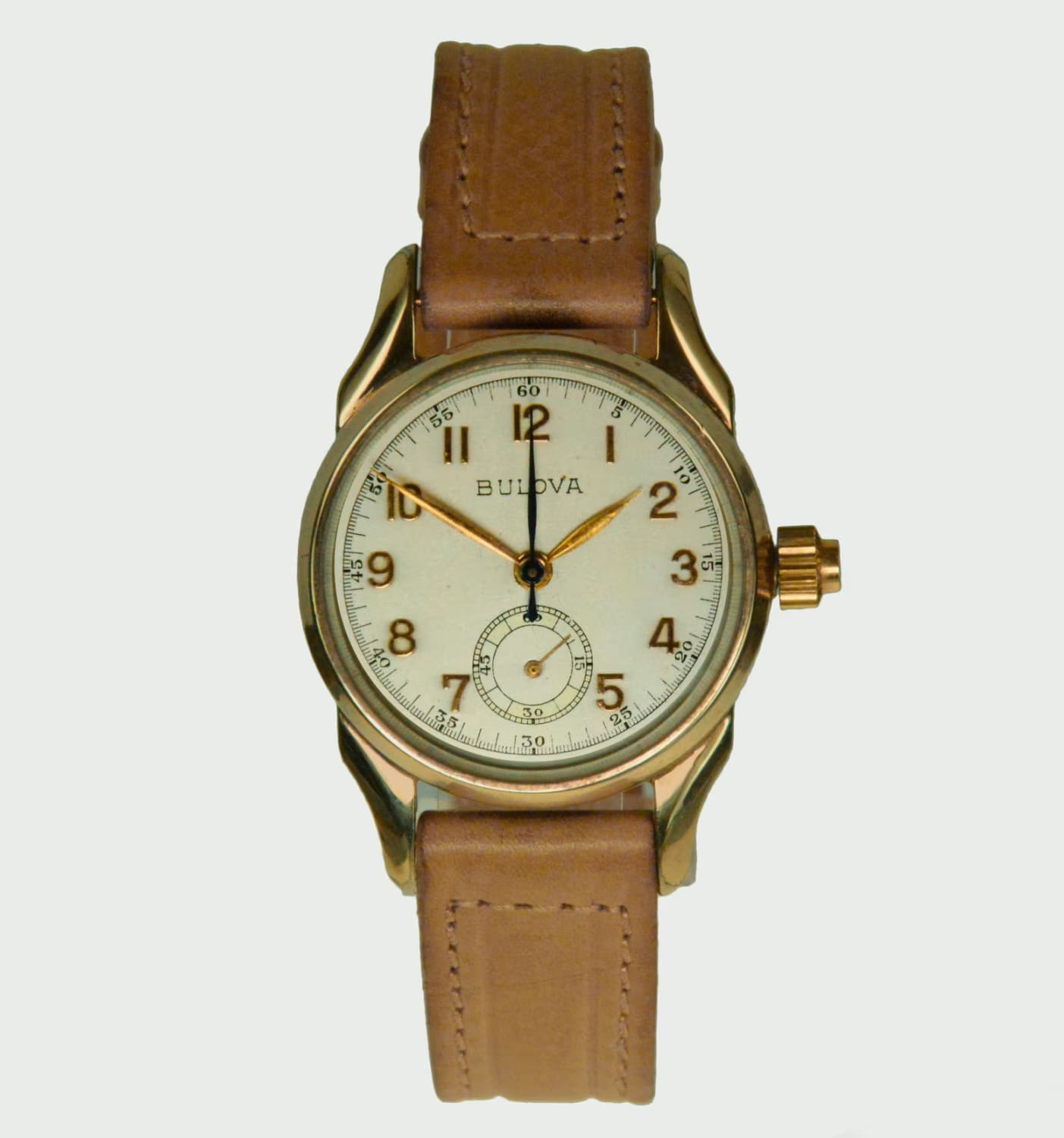 Bulova Bulova World War II Epoch “One Button” Chronograph Wristwatch, USA 1942