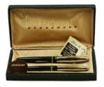 Raymond Loewy Designed Eversharp Fountain Pen and Self-Propelling Pencil Set, Original Box, Papers, Labels, USA 1950