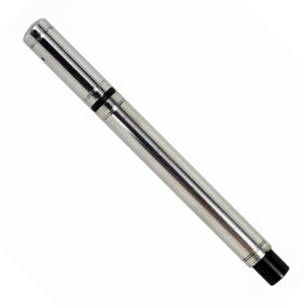 Important Historical W. S. Hicks / A. T. Cross Sterling Silver Eyedropper Stylographic Fountain Pen, Museum Quality, USA ca 1875