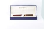 Waterman Master Burgundy Red Marbled Lacquer Fountain Pen – 18K Gold Nib – France ca 1979